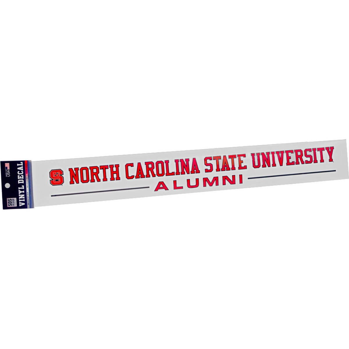 Red Vinyl Decal Strip - Alumni, Blo
